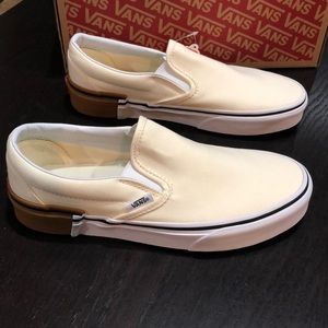 Vans Classic Slip-on Gum Block Classic White